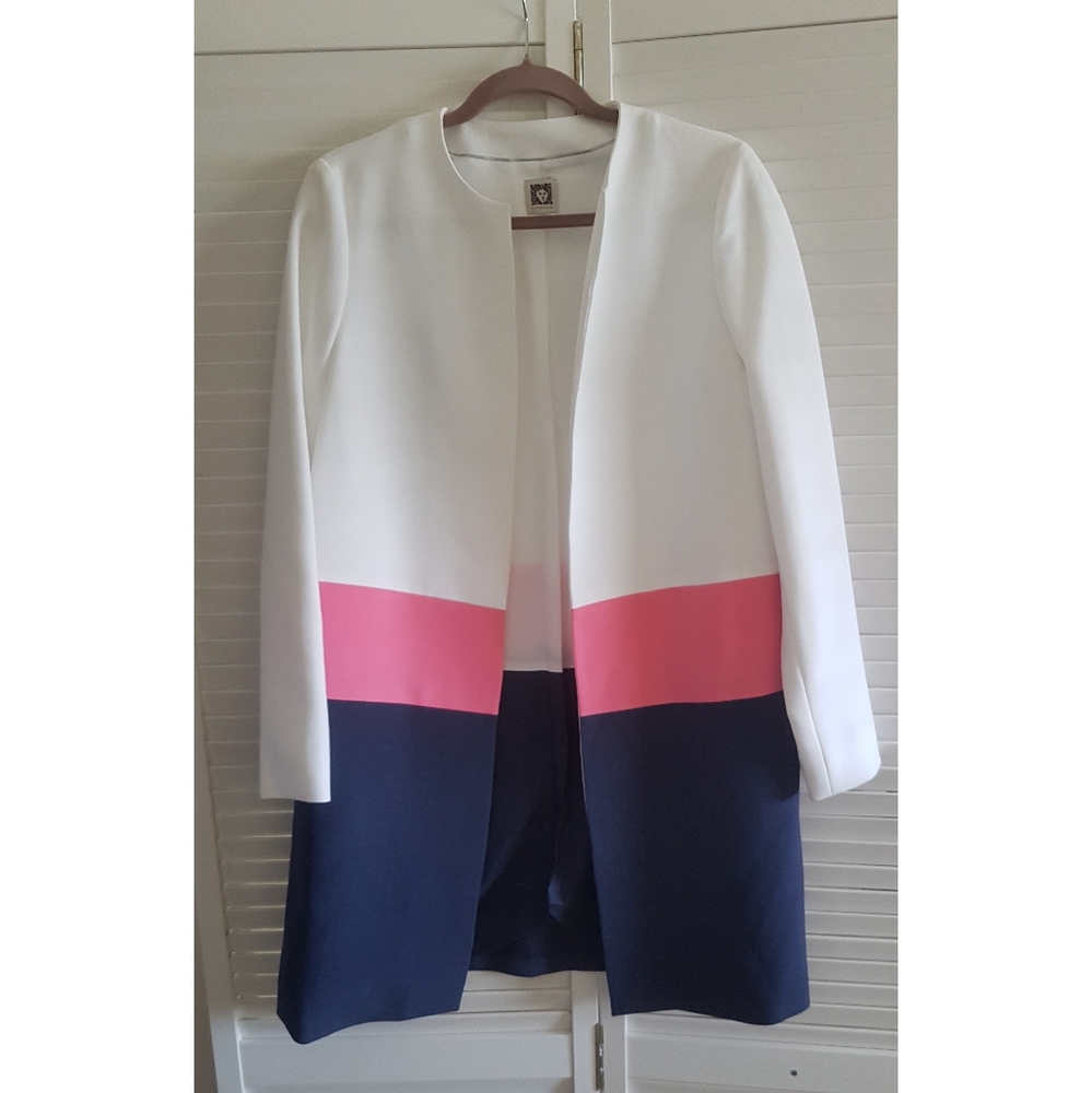 Anne Klein spring white coat